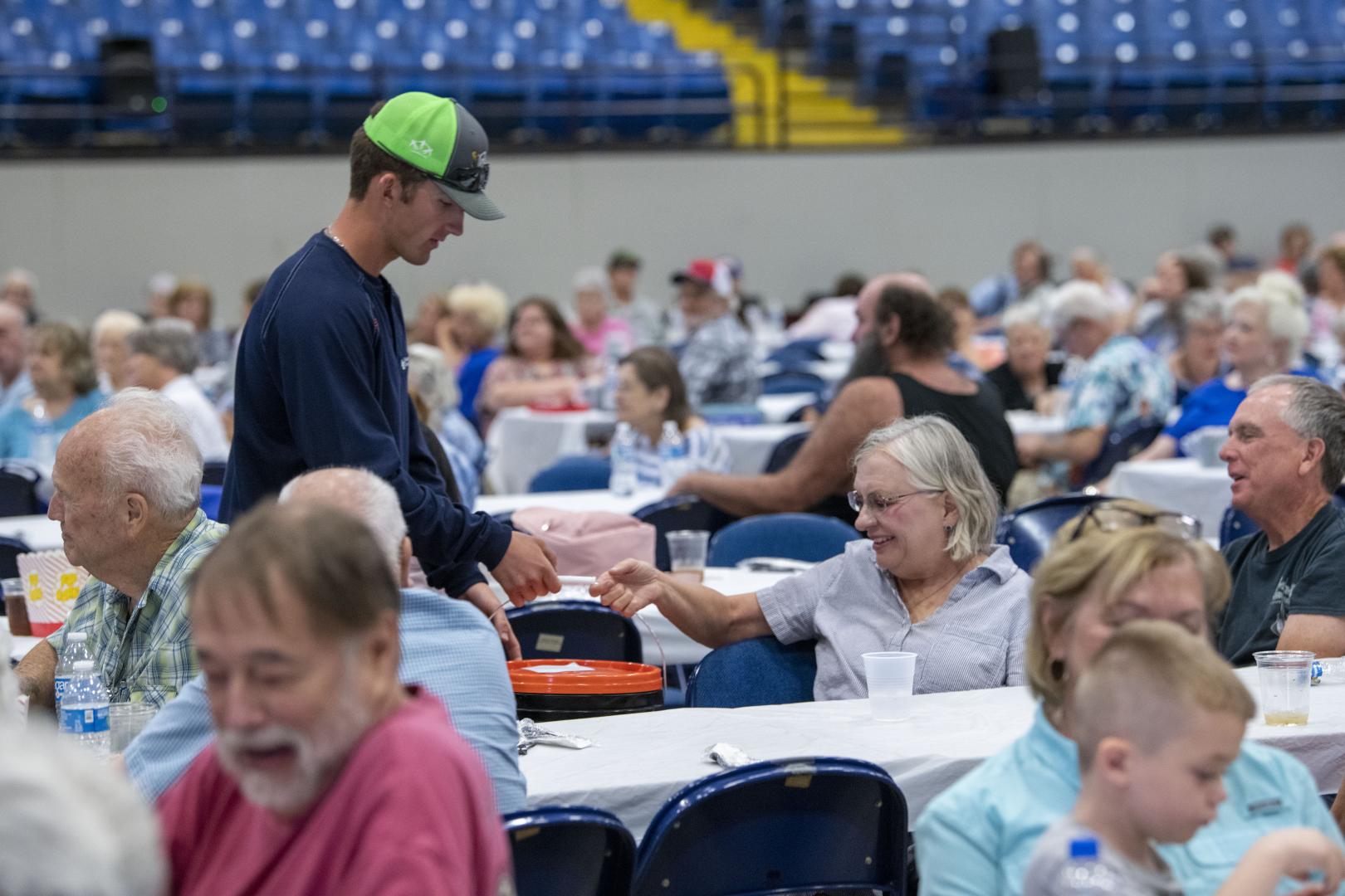 Handing out Meals