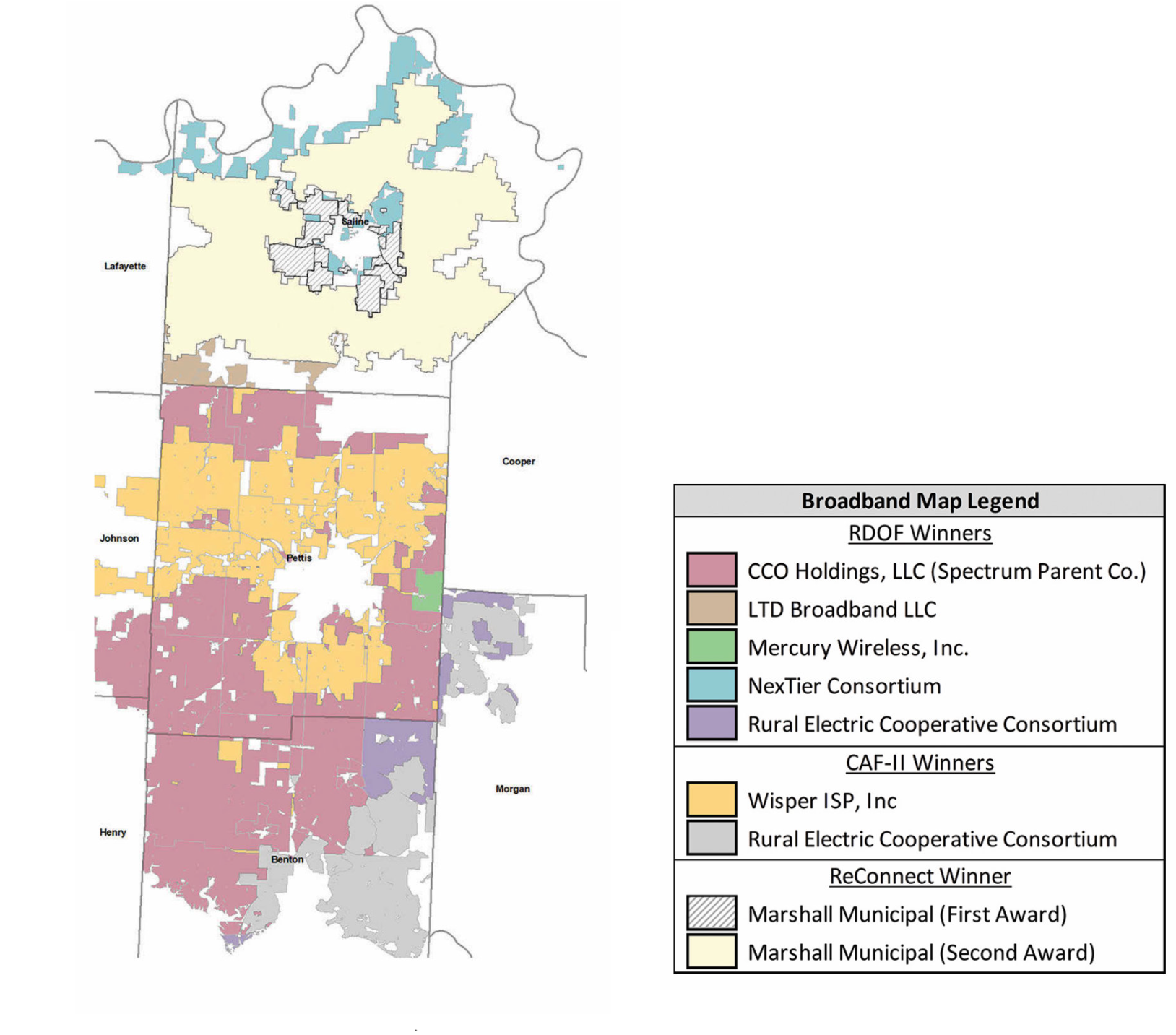 Broadband Funding Map