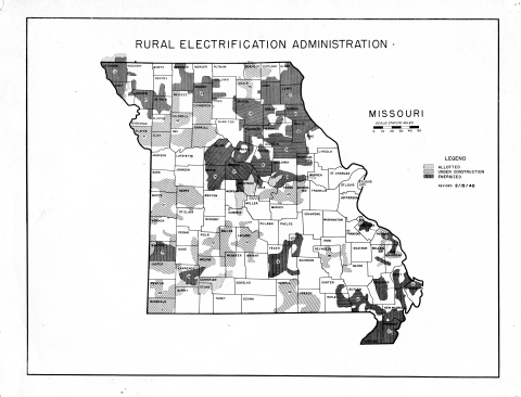 1940 REA Map