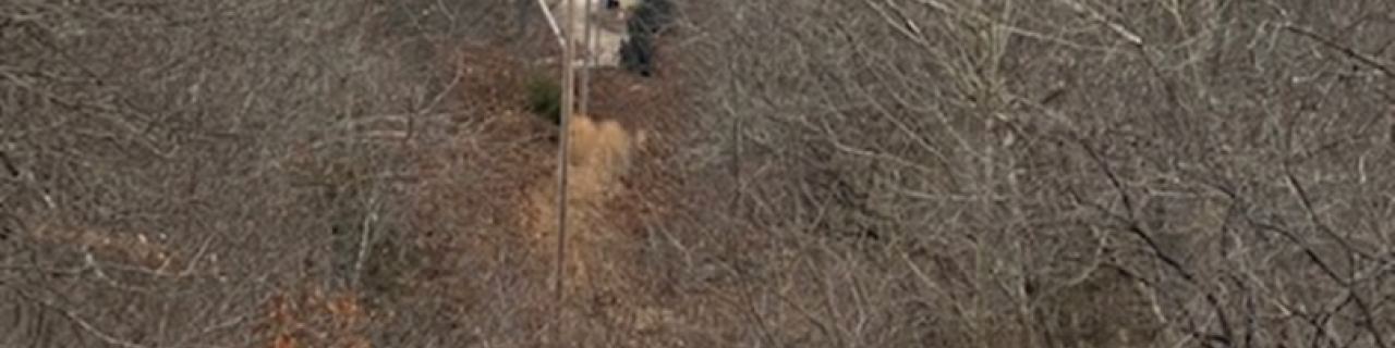 A cleared 30-ft right of way